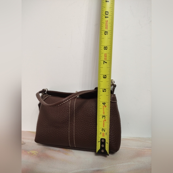 Coach F42831 Legacy Leather Turnlock Wristlet Mini Handbag Mahogany Brown - Picture 9 of 12